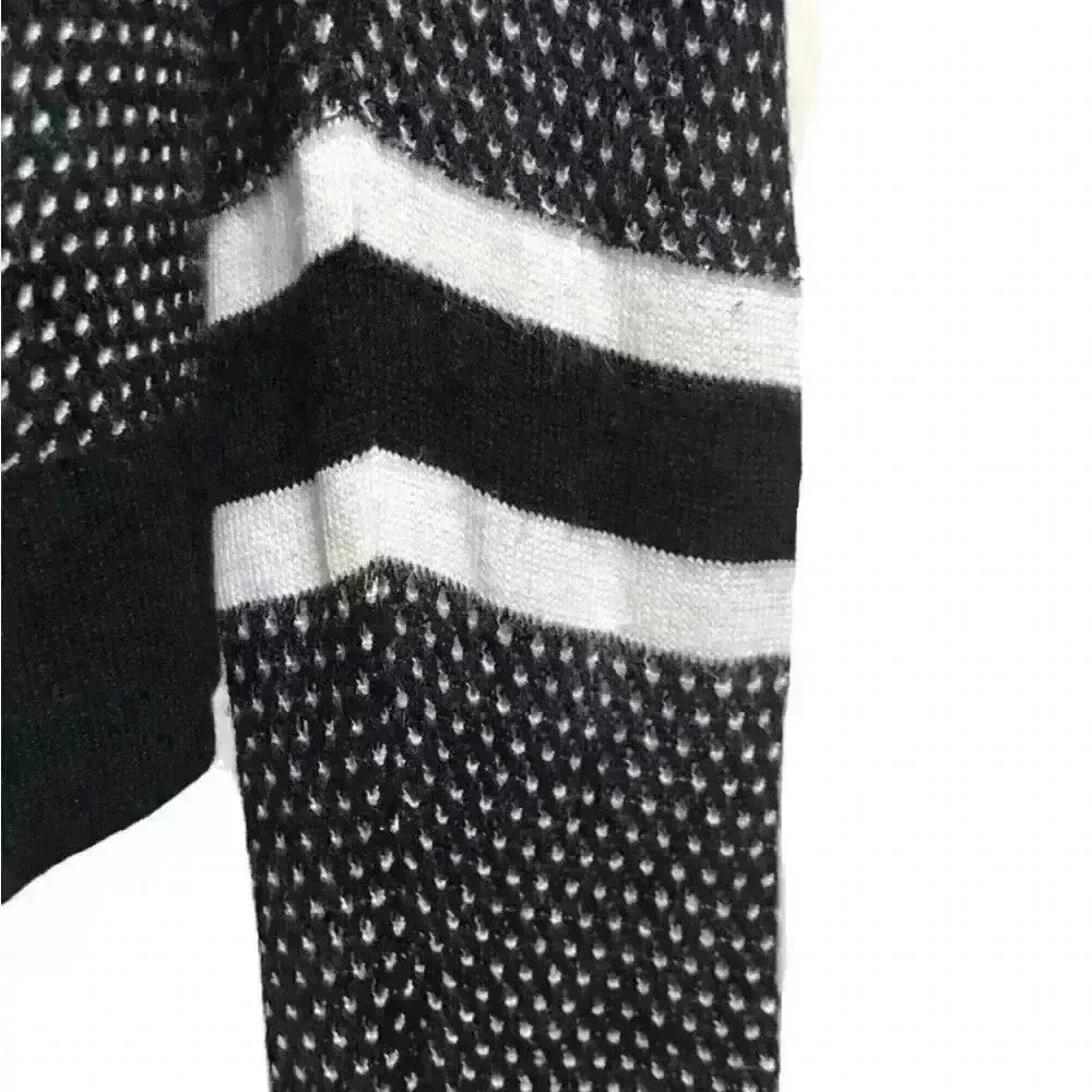 RAG & BONE /JEAN $290 Sweater Sz XS Black & White Viscose Long Sleeve Top